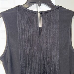 Forever 21 Black Sleeveless Fringe Dress